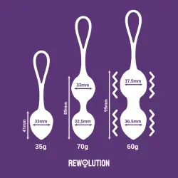 Rewolution - rewobeads bolas vibradoras control remoto con tecnologia watchme