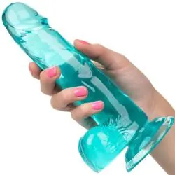 Calexotics - size queen dildo azul 15.3 cm Calexotics - size queen dildo azul 15.3 cm