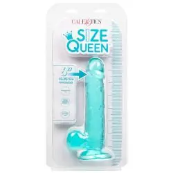 Calexotics - size queen dildo azul 15.3 cm Calexotics - size queen dildo azul 15.3 cm