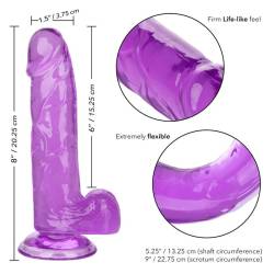 Calex size queen dildo color lila 15.3 cm -  - 6