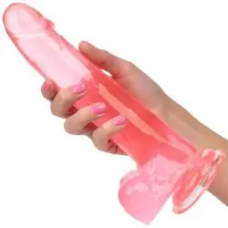 Calex size queen dildo color rosa de 20.3 cm - - 6
