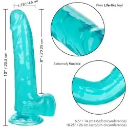 Calexotics - size queen dildo azul 20.3 cm Calexotics - size queen dildo azul 20.3 cm