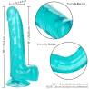 Medidas y detalles del Size Queen azul de 20 cm