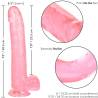 Calex size queen dildo color rosa 25.5 cm - 6