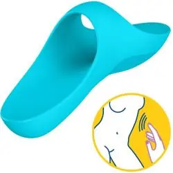 Satisfyer - teaser dedal vibrador azul light