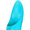 Detalle del aro y botón del Satisfyer Teaser azul