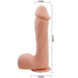 Baile - dildo johnson piel realista 22 cm