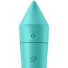 Satisfyer Ultra Power Bullet 8 en turquesa, detalle del botón