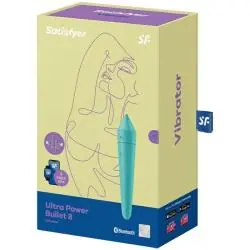 Satisfyer - ultra power bullet 8 bala vibradora turquesa
