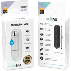 Online - mini bala vibradora plateada