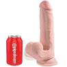 King cock plus 3d cock swinging balls 20.3 cm - 2
