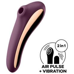 Satisfyer dual kiss estimulador clitoris - purpura - - 2