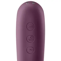 Satisfyer - dual kiss estimulador clitoris purpura