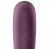 Botones del Satisfyer Dual Kiss púrpura