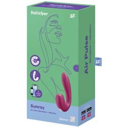 Satisfyer sunray estimulador y vibrador - rojo - - 3
