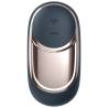 Satisfyer Dark Desire, vista frontal ampliada con el panel metalizado