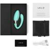 Contenido de LELO TIANI Harmony Aqua con cable, bolsa y manual