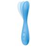 Satisfyer G-Spot Flex 4+ azul mostrando la flexión del cuerpo