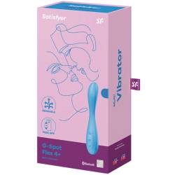 Satisfyer g-spot flex 4+ multi vibrador app - azul - - 4