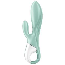 Satisfyer air pump bunny 5+ vibrador rabbit inflable app - verde - - 3
