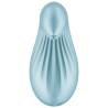 Satisfyer Dipping Delight azul por detrás, acanalado