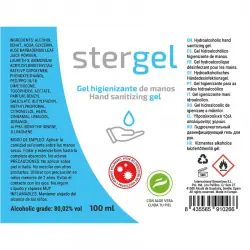 Stergel hidroalcoholico + aloe vera + fragancia 100ml