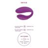 Xocoon - bound love vibrador para parejas morado - 5