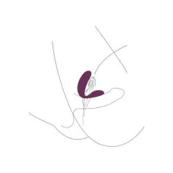 Xocoon - bound love vibrador para parejas morado