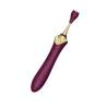 ZALO Bess 2 morado con el cepillo de puntas