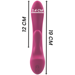 Intense - luigi vibrador rabbit silicona rosa - 6