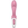Satisfyer Air Pump Bunny 2 rosa detalle de los controles