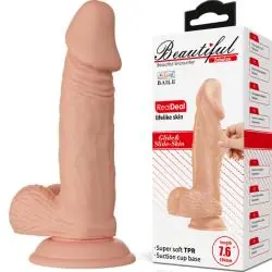 Baile - beautiful encounter zebulon dildo realístico flexible 19.4 cm natural