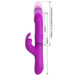 Pretty love - reese vibrador con rotación morado - - 6