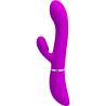 Pretty Love rabbit ondulante fucsia visto de frente