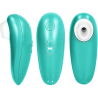 Vistas lateral, frontal y de la boquilla del Womanizer Starlet 3 turquesa
