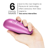 Controles y seis niveles del Womanizer Starlet 3 violeta