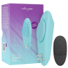 Caja del Moxie+ con el vibrador aqua y el mando