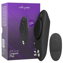 Caja del Moxie+ con el vibrador negro y el mando