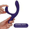 Brazo flexible del Nova 2 azul doblado con los dedos