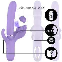 Intense - billie vibrador multifunción recargable ondas estimuladoras con pulsador morado Intense - billie vibrador multifunción recargable ondas estimuladoras con pulsador morado