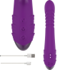 Intense Iggy, vibrador morado con detalle de los botones y cable de carga