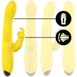 Intense - toky vibrador multifunción recargable up & down con estimulador de clitoris amarillo Intense - toky vibrador multifunción recargable up & down con estimulador de clitoris amarillo