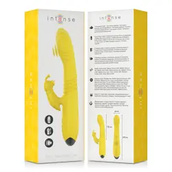 Intense - toky vibrador multifunción recargable up & down con estimulador de clitoris amarillo Intense - toky vibrador multifunción recargable up & down con estimulador de clitoris amarillo