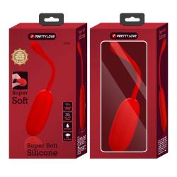 Pretty love - julius huevo vibrador impermeble & recargable rojo - - 8