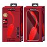 Pretty love - huevo vibrador con textura marina recargable rojo - 8