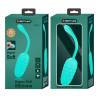 Pretty love - huevo vibrador con textura marina recargable verde agua - 8