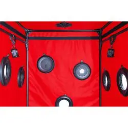 Secret dome - kink club cabina scandale negro & rojo