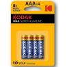 Kodak max super pila alcalina aaa lr03 blister*4 - 1