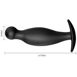 Pretty love - plug anal silicona 11.7 cm negro