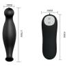 Pretty love plug anal silicona  12 modos vibracion  negro - 4